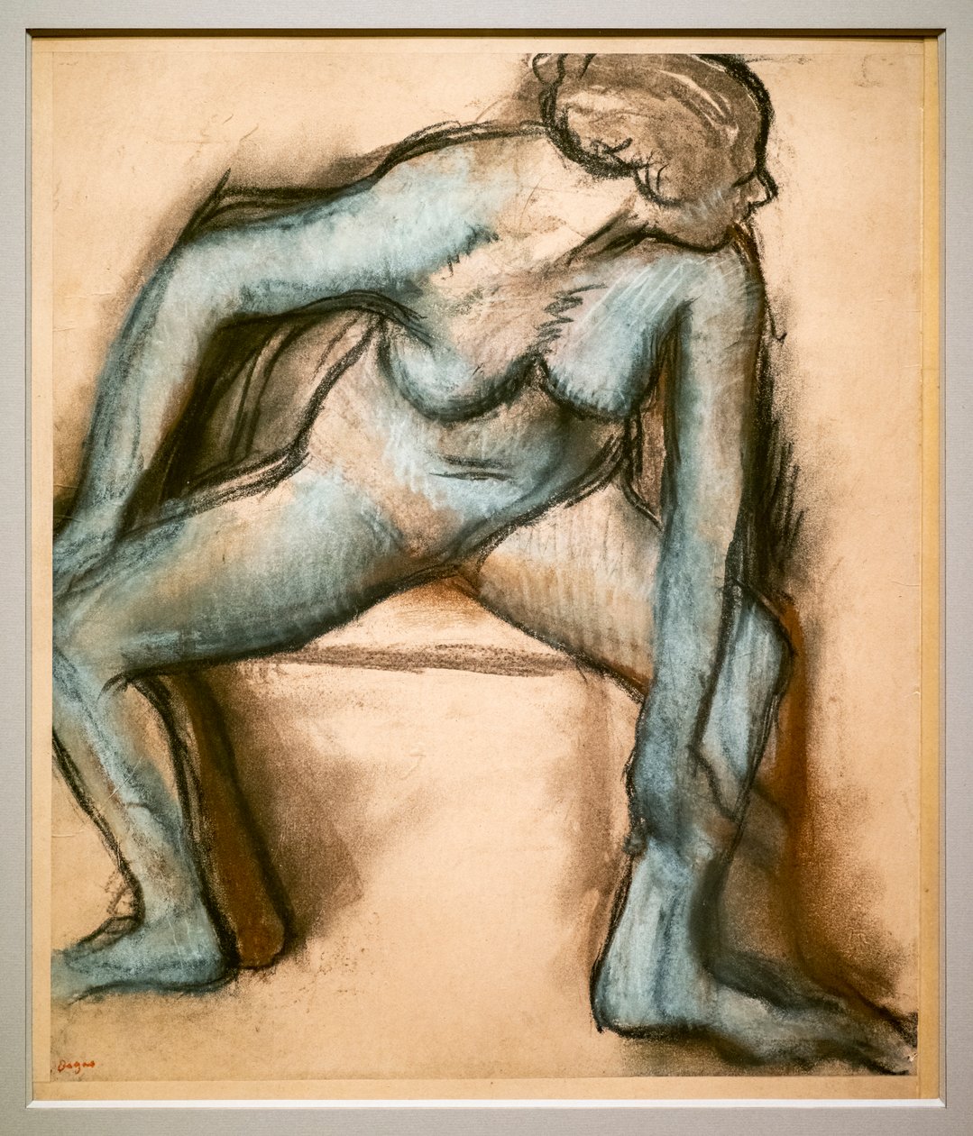 Tanečnice v plavkách. Kolem 1896. Pastel na velínovém papíře lepidlo na kartonu. od Edgar Degas