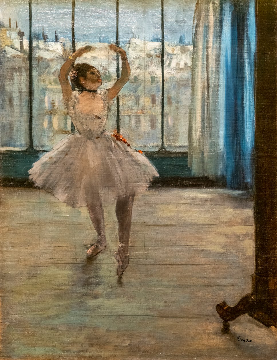 Tanečnice pózující v domě fotografa (1874). Olej na plátně. od Edgar Degas
