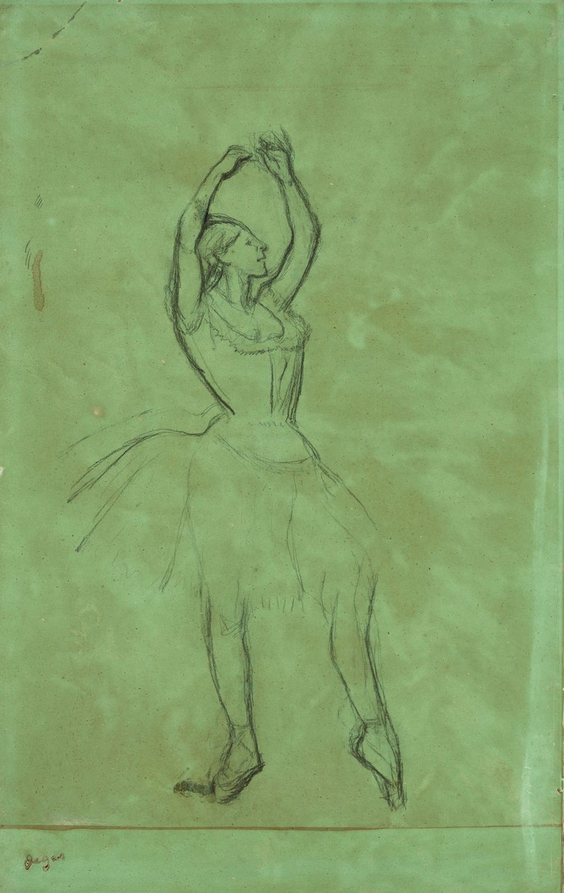 Tanečnice se vztyčenýma rukama od Edgar Degas