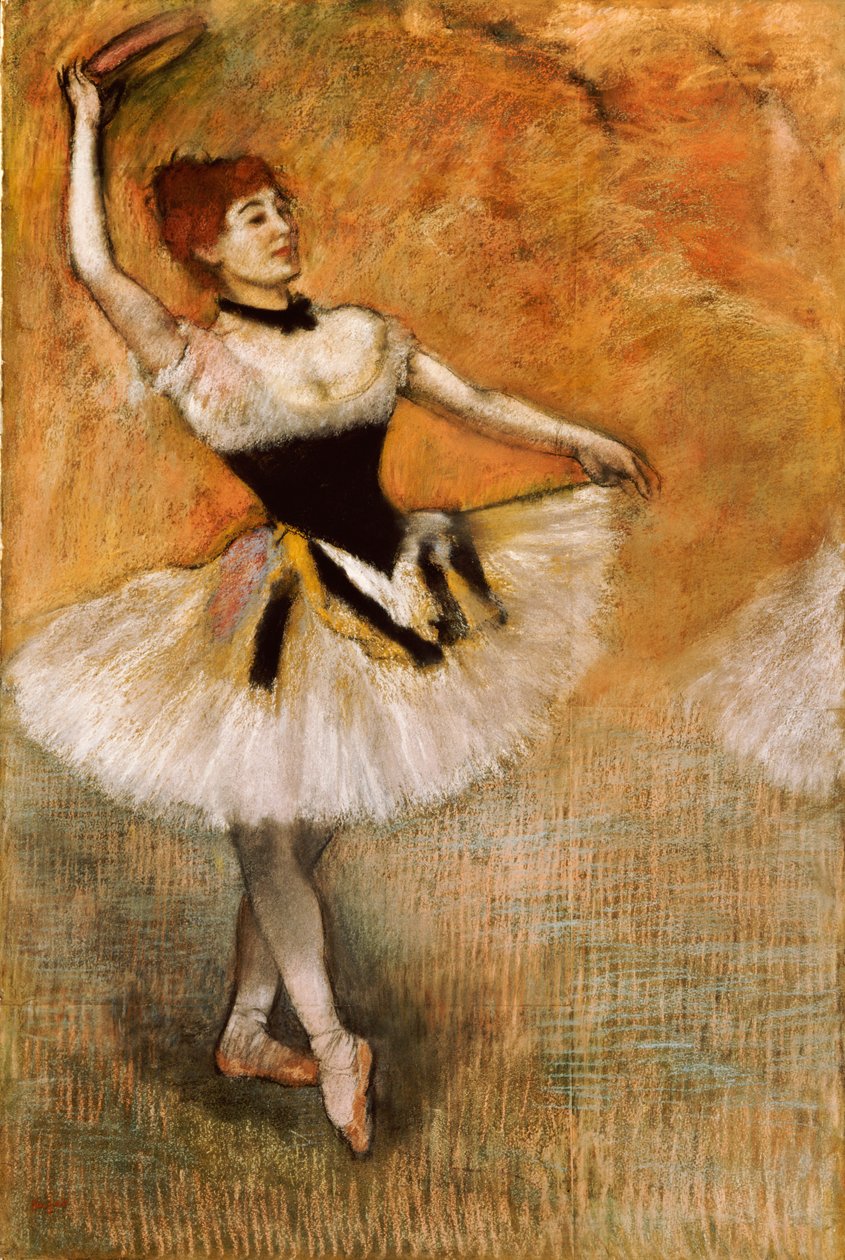 Tanečnice s tamburínou, 1882 od Edgar Degas