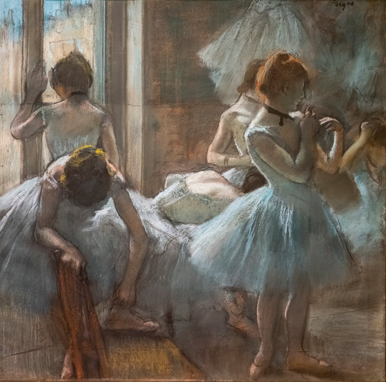 Tanečníci. 1884-1885. Pastel na papíře. od Edgar Degas