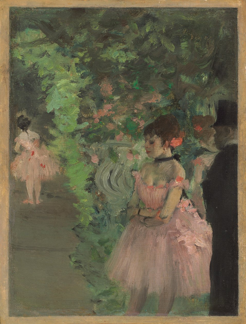 Tanečníci v zákulisí od Edgar Degas