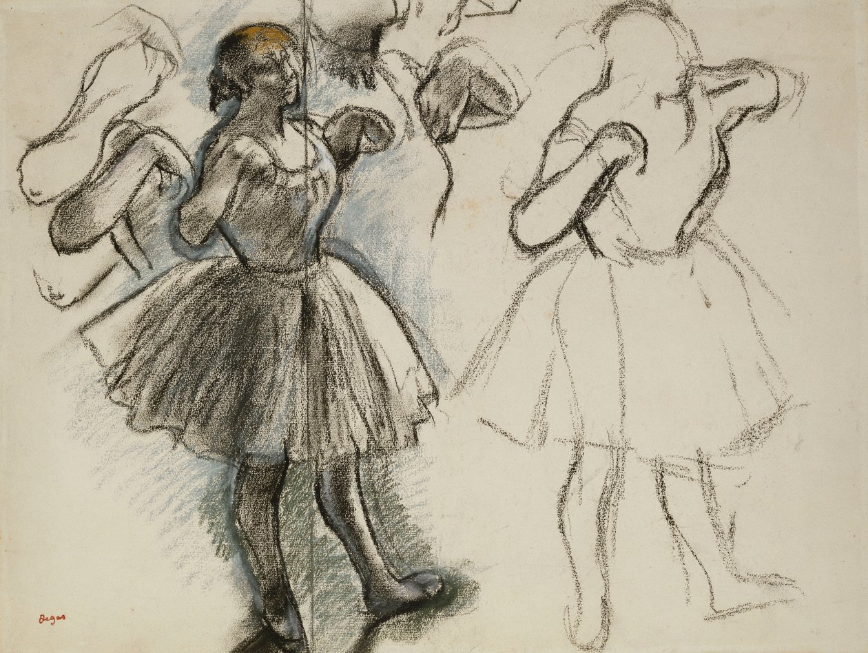 tanečníci; tanečnice, od Edgar Degas