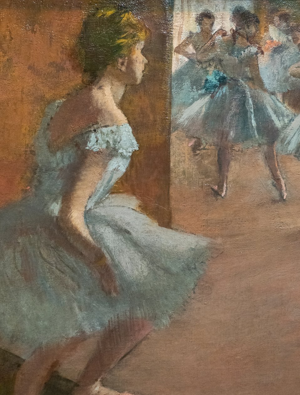 Tanečníci šplhající po schodech (detail). V letech 1886 až 1888. Olej na plátně. od Edgar Degas