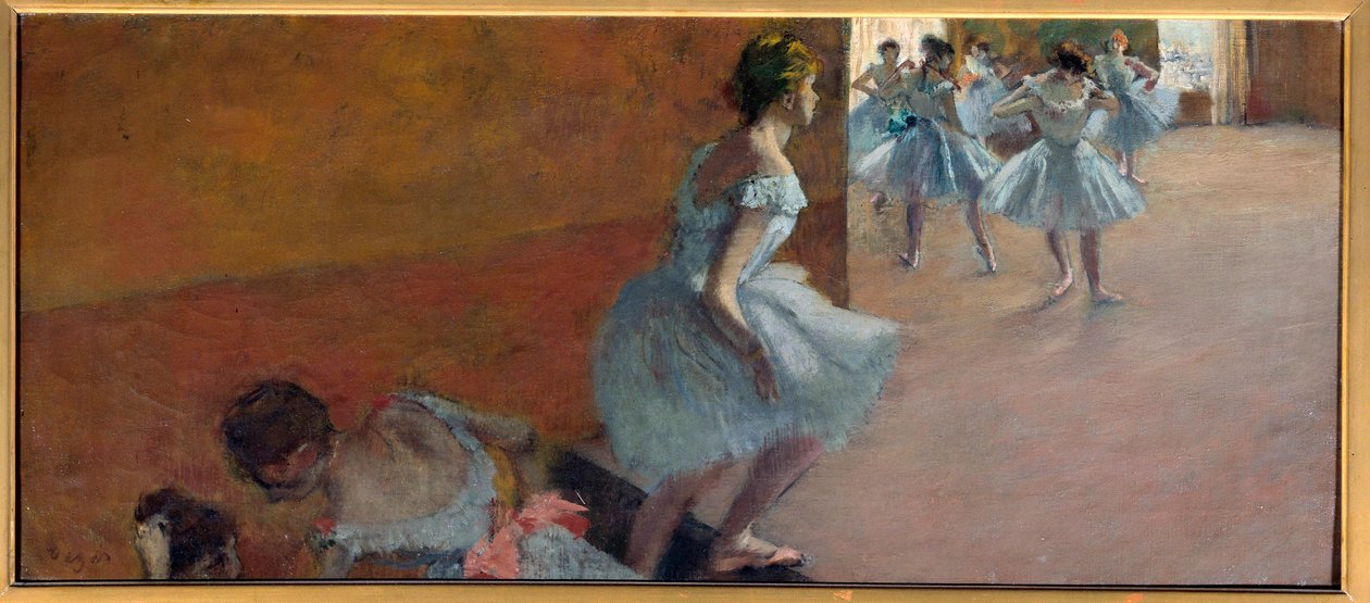 Tanečníci šplhající po schodech Malba Edgara Degase (1834-1917) od Edgar Degas