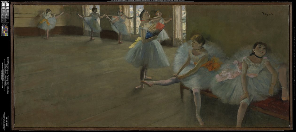 Tanečníci ve třídě od Edgar Degas