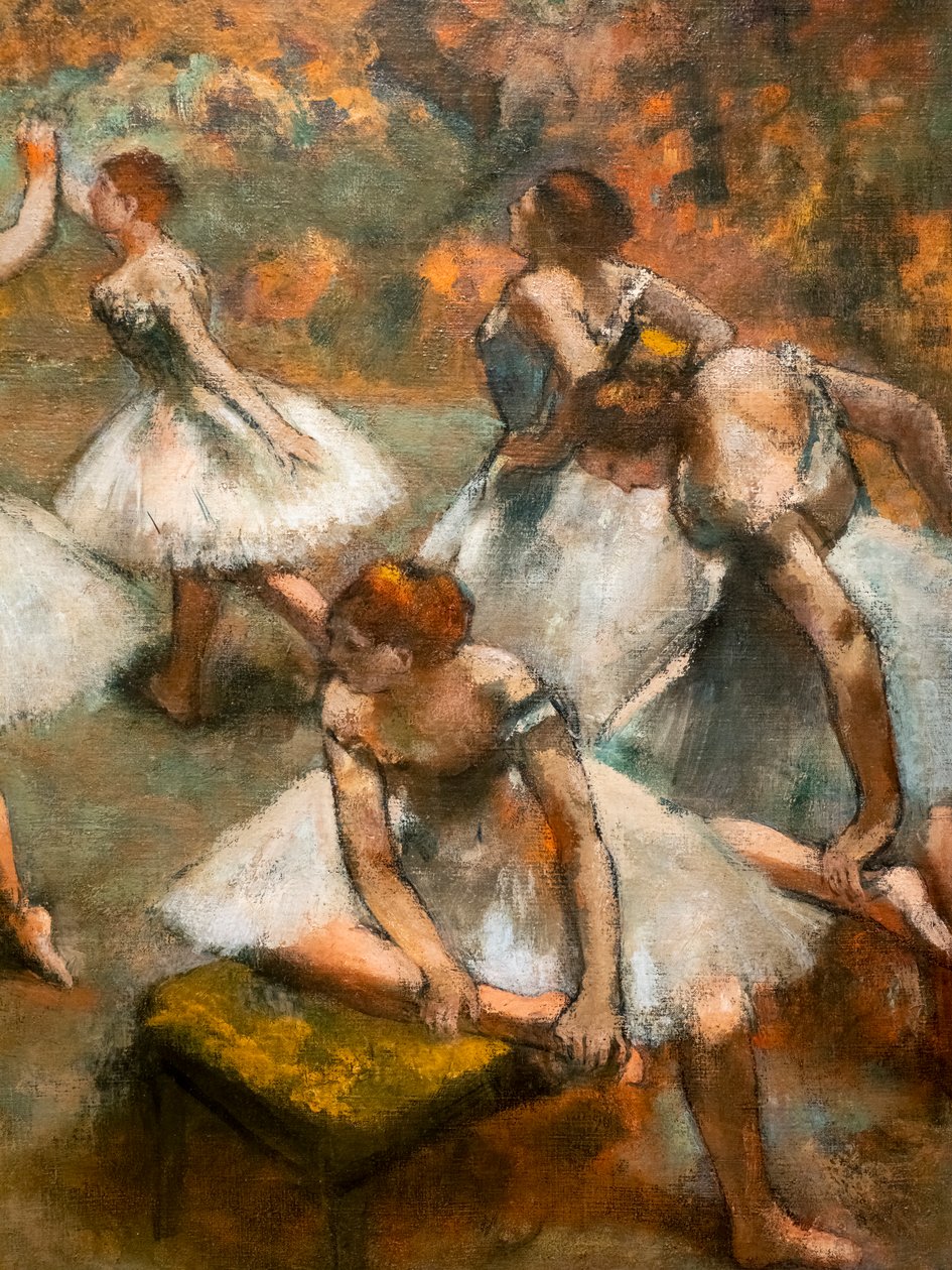 Tanečníci na pódiu (detail). Kolem 1889-1894. Olej na plátně. od Edgar Degas
