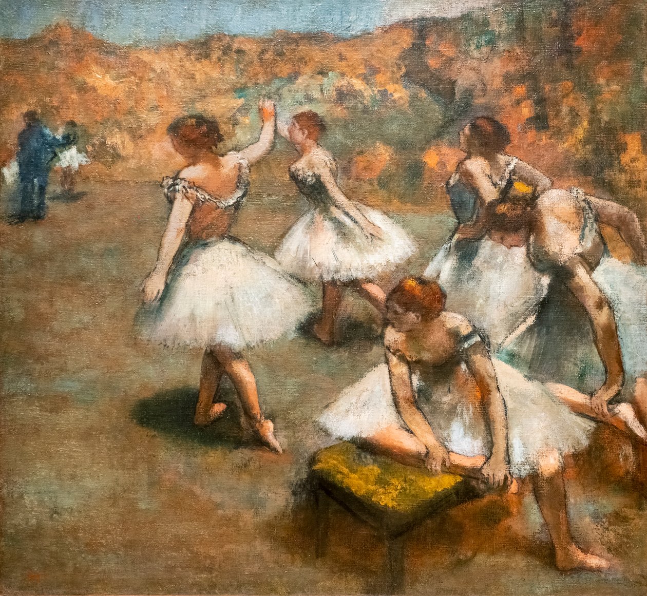 Tanečníci na jevišti. Kolem 1889-1894. Olej na plátně. od Edgar Degas