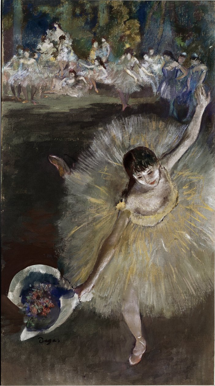 Tančící dívka (olej na plátně) od Edgar Degas