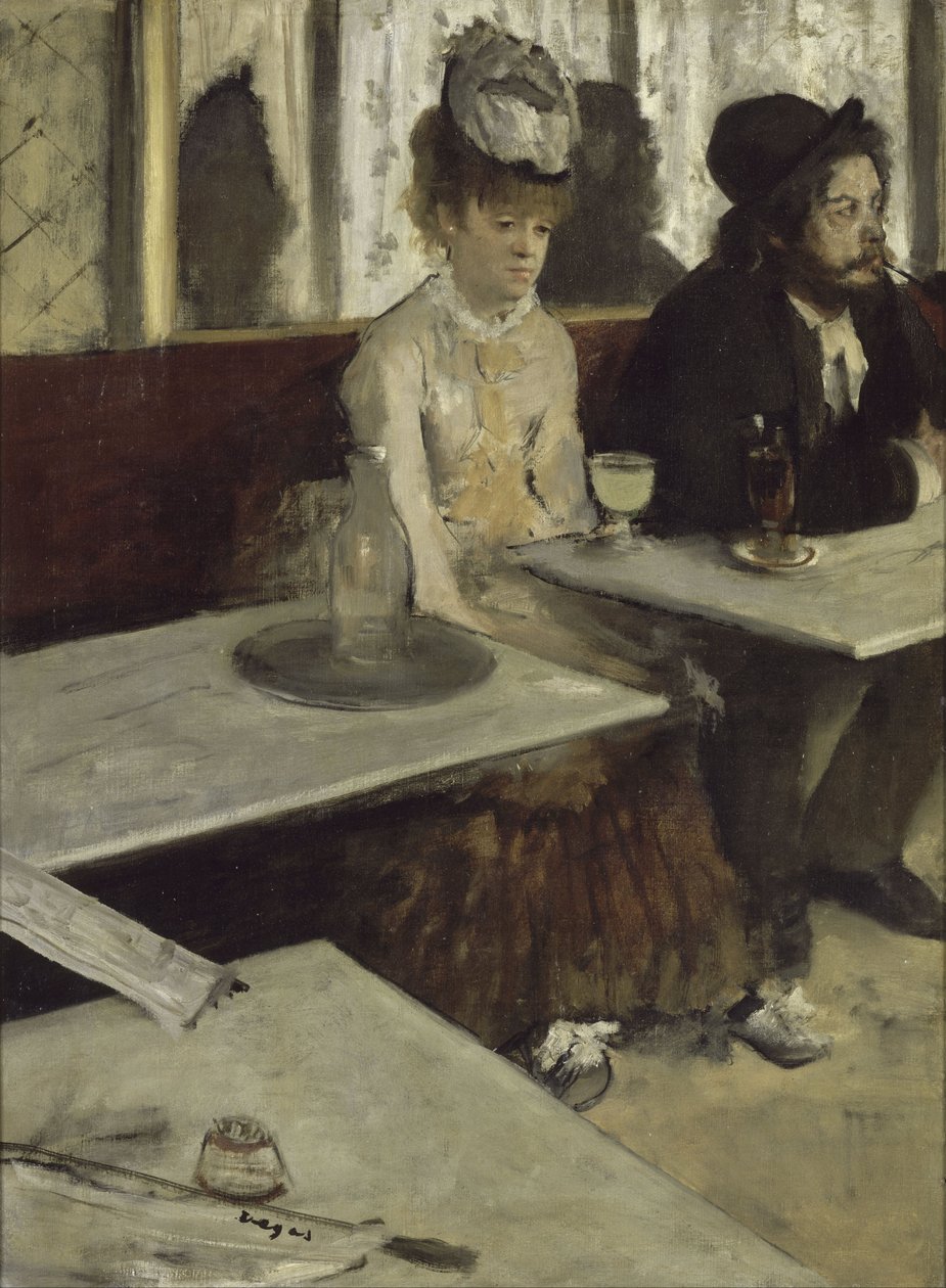 V kavárně, známé také jako „Absinthe“ od Edgar Degas