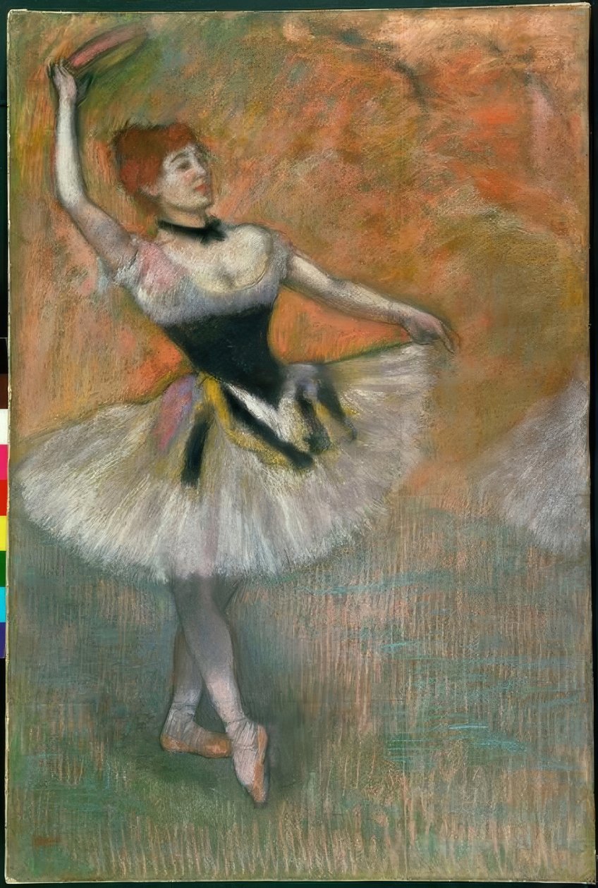 Tanečnice na tamburíně od Edgar Degas