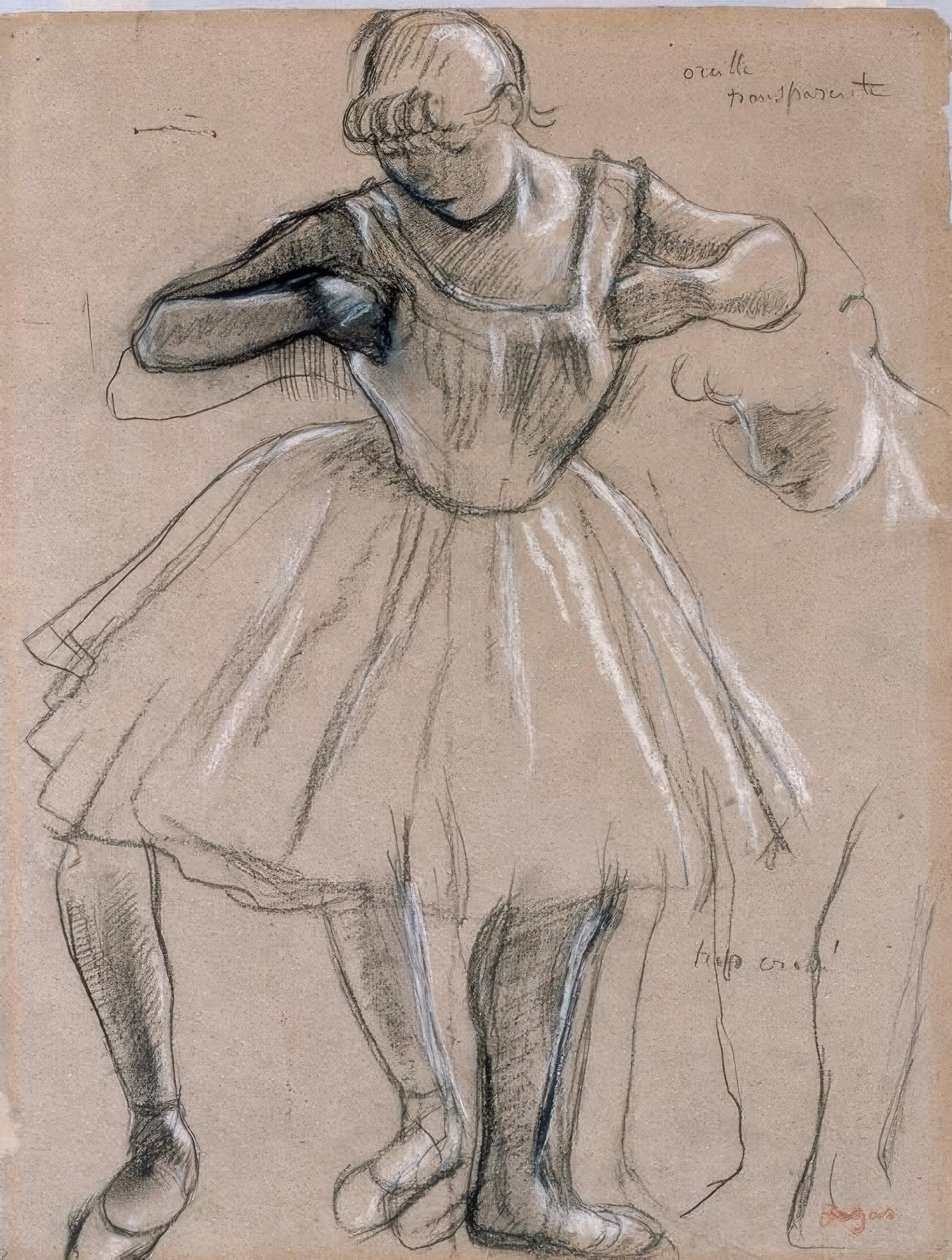Stojící tanečník od Edgar Degas