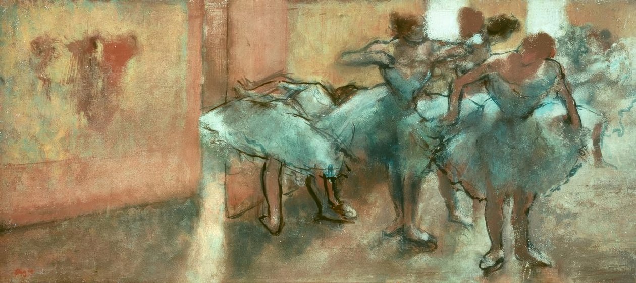 Tanečníci ve foyer od Edgar Degas