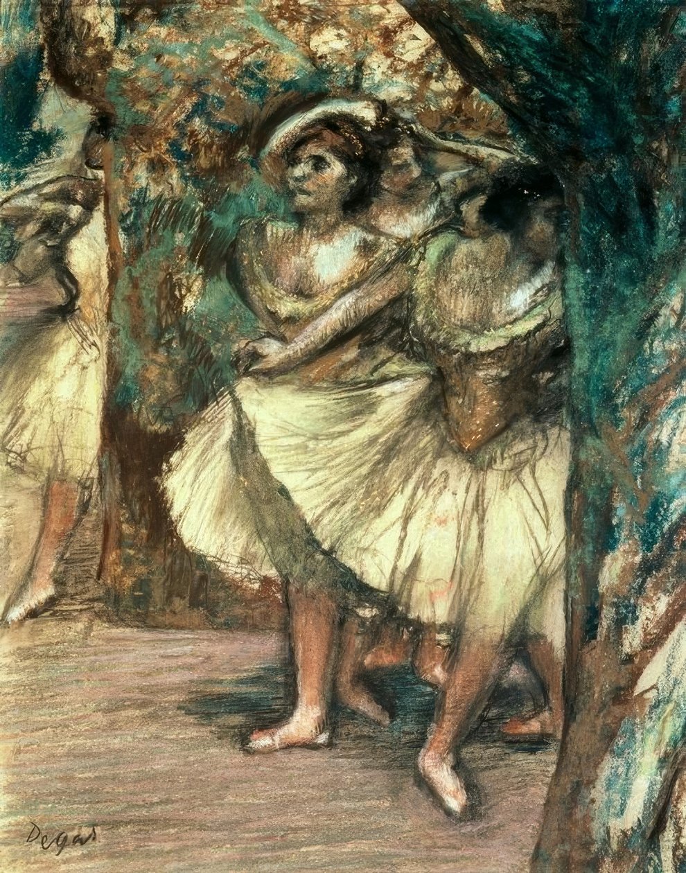 Tanečníci v zeleném od Edgar Degas
