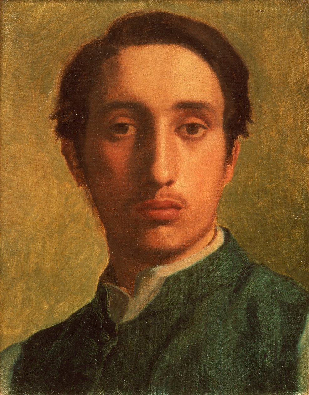 Degas in a Green Jacket, cca 1856 (olej na plátně) od Edgar Degas