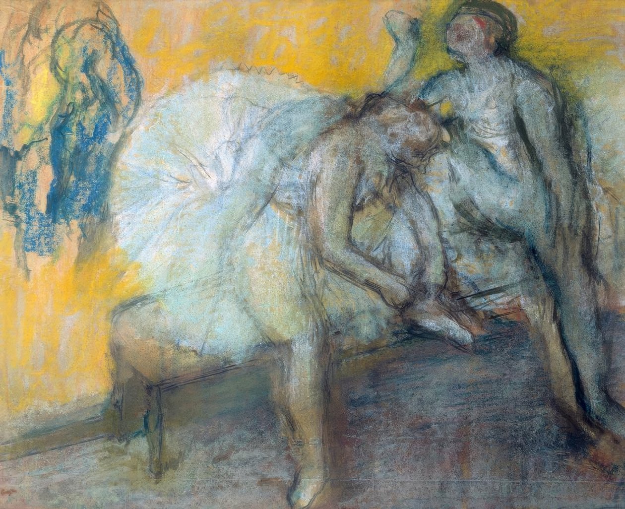 Dva tanečníci v klidu od Edgar Degas