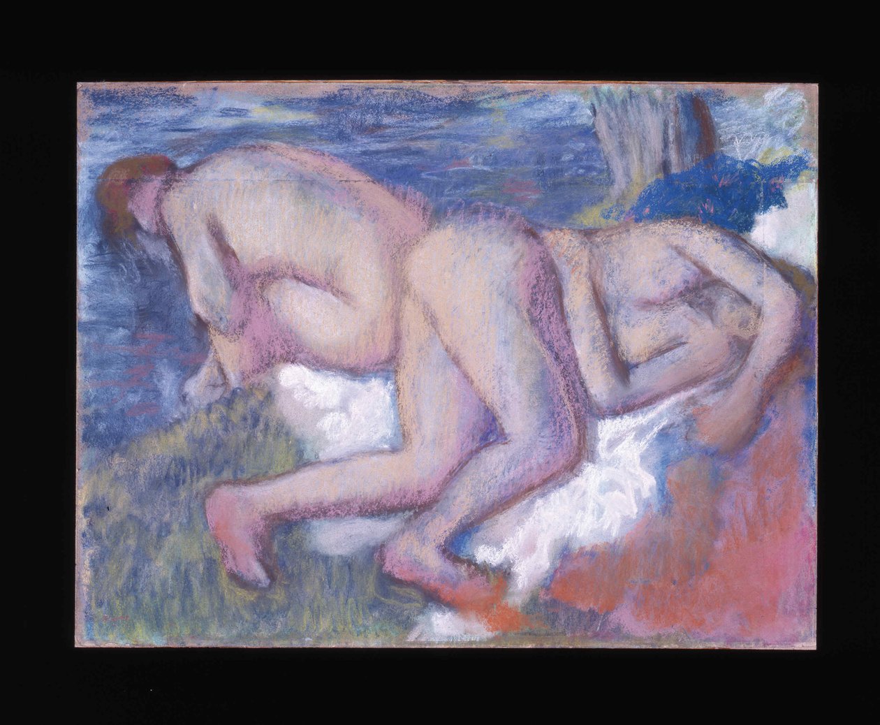 Dvě ženy se koupou Dvě ženy se koupou, c. 1895. od Edgar Degas