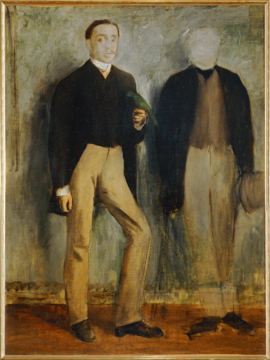 Dva stojící muži (malba na plátně) od Edgar Degas