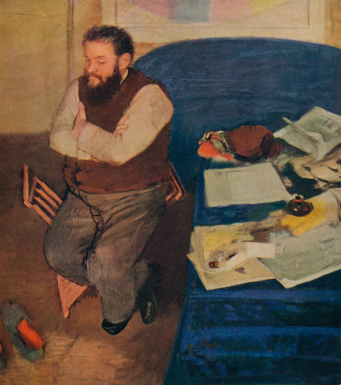 Diego Martelli, 1879 od Edgar Degas