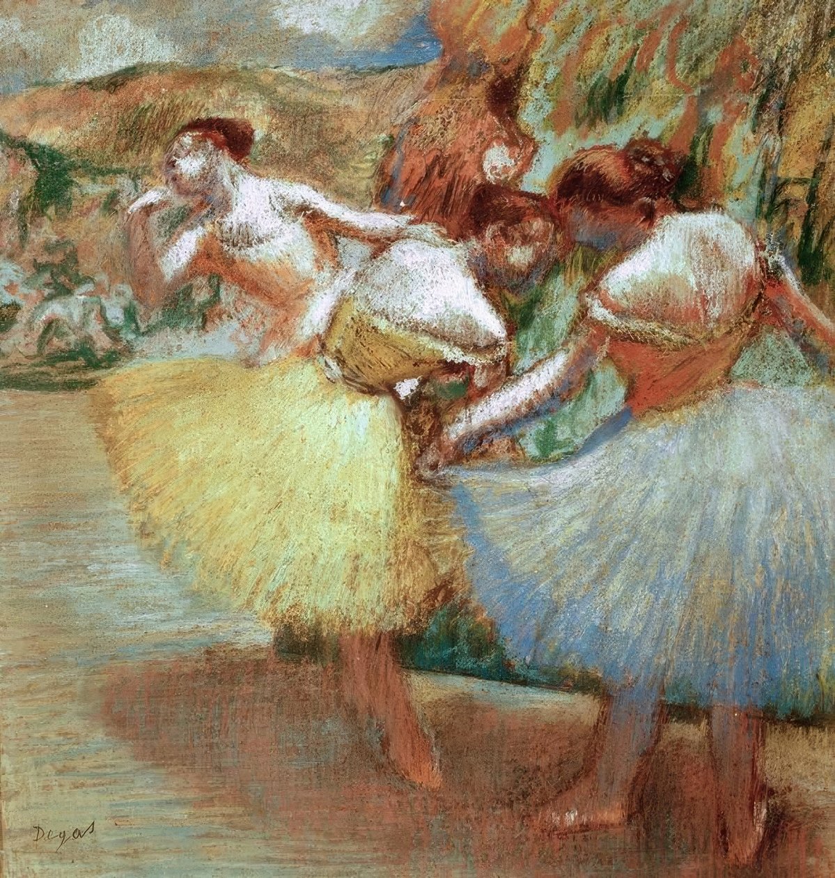 Tři tanečníci od Edgar Degas