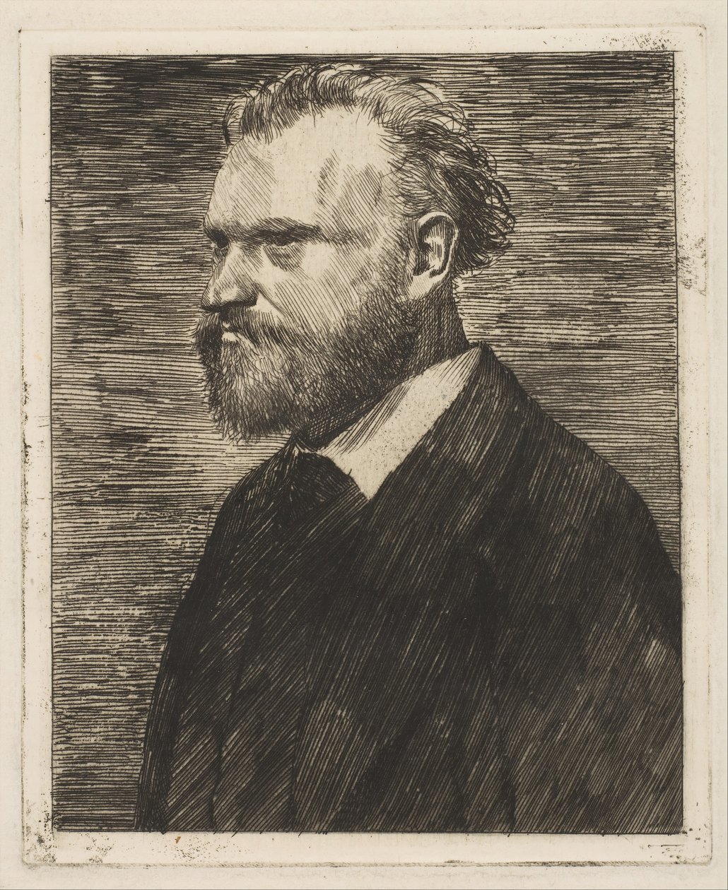 Edouard Manet, Portrét v délce poprsí, 1864-65. od Edgar Degas