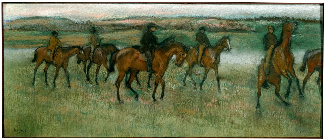 Cvičení závodních koní, c1880. od Edgar Degas