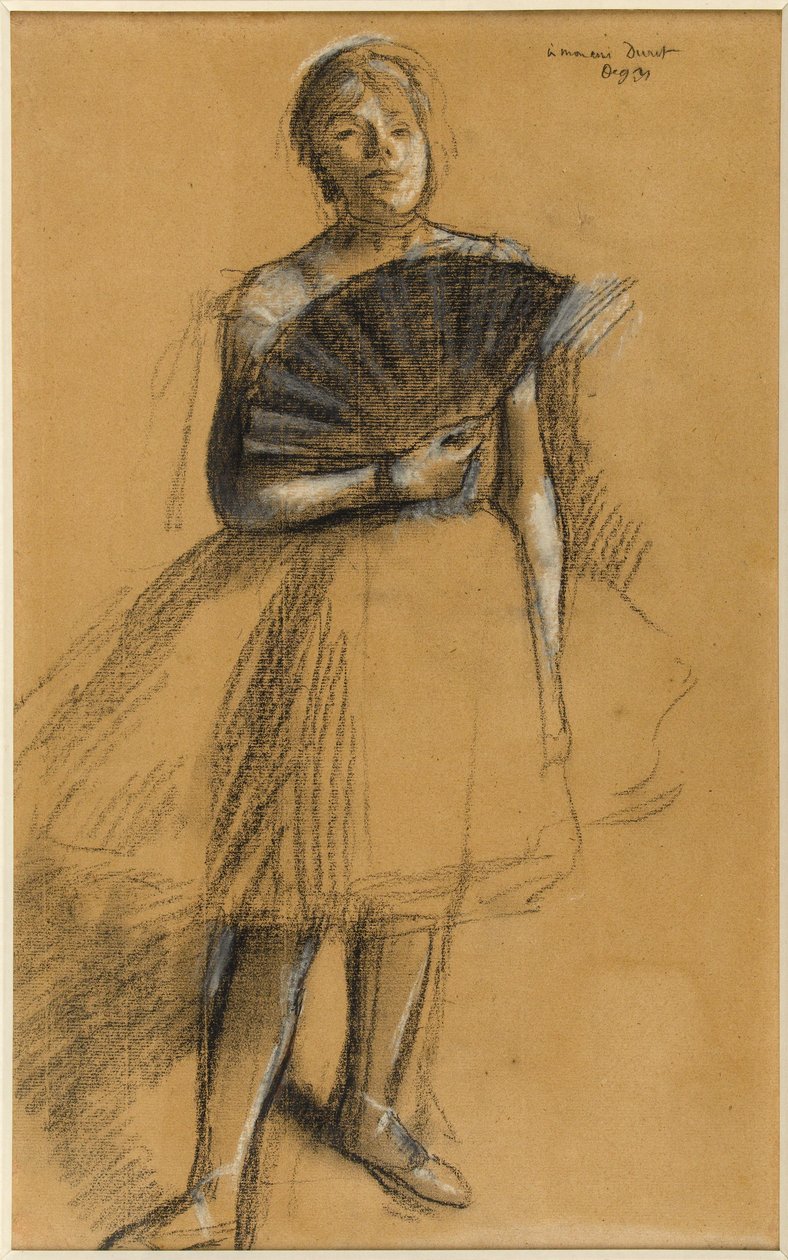 Frau mit Fächer od Edgar Degas