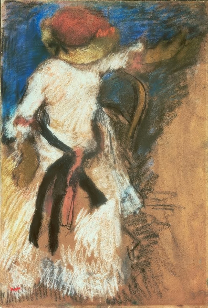 Žena sedí od Edgar Degas