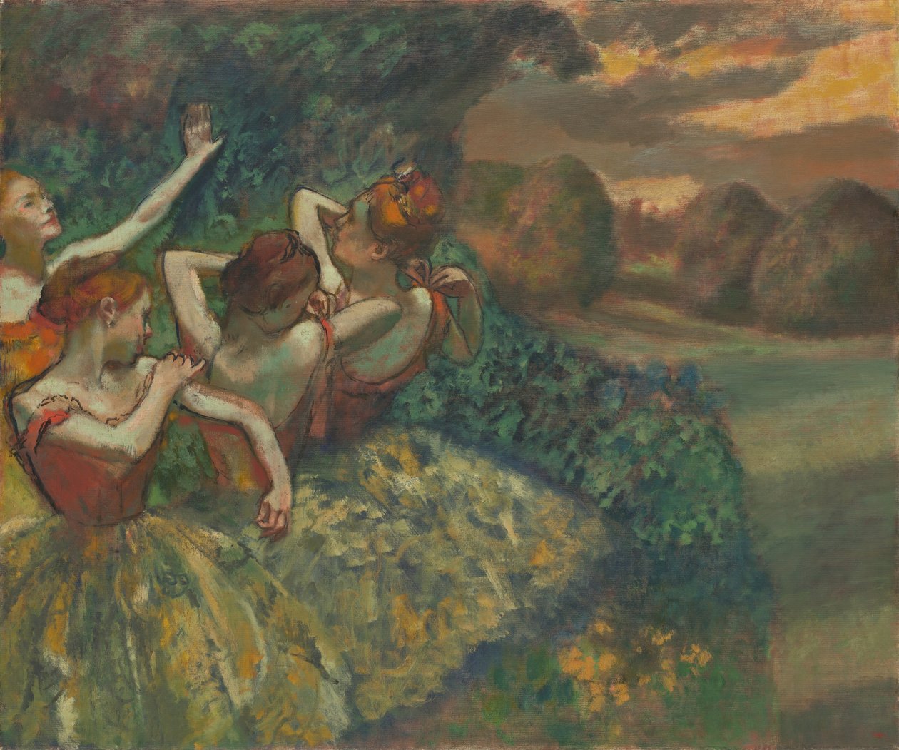 Čtyři tanečníci, c. 1899. od Edgar Degas