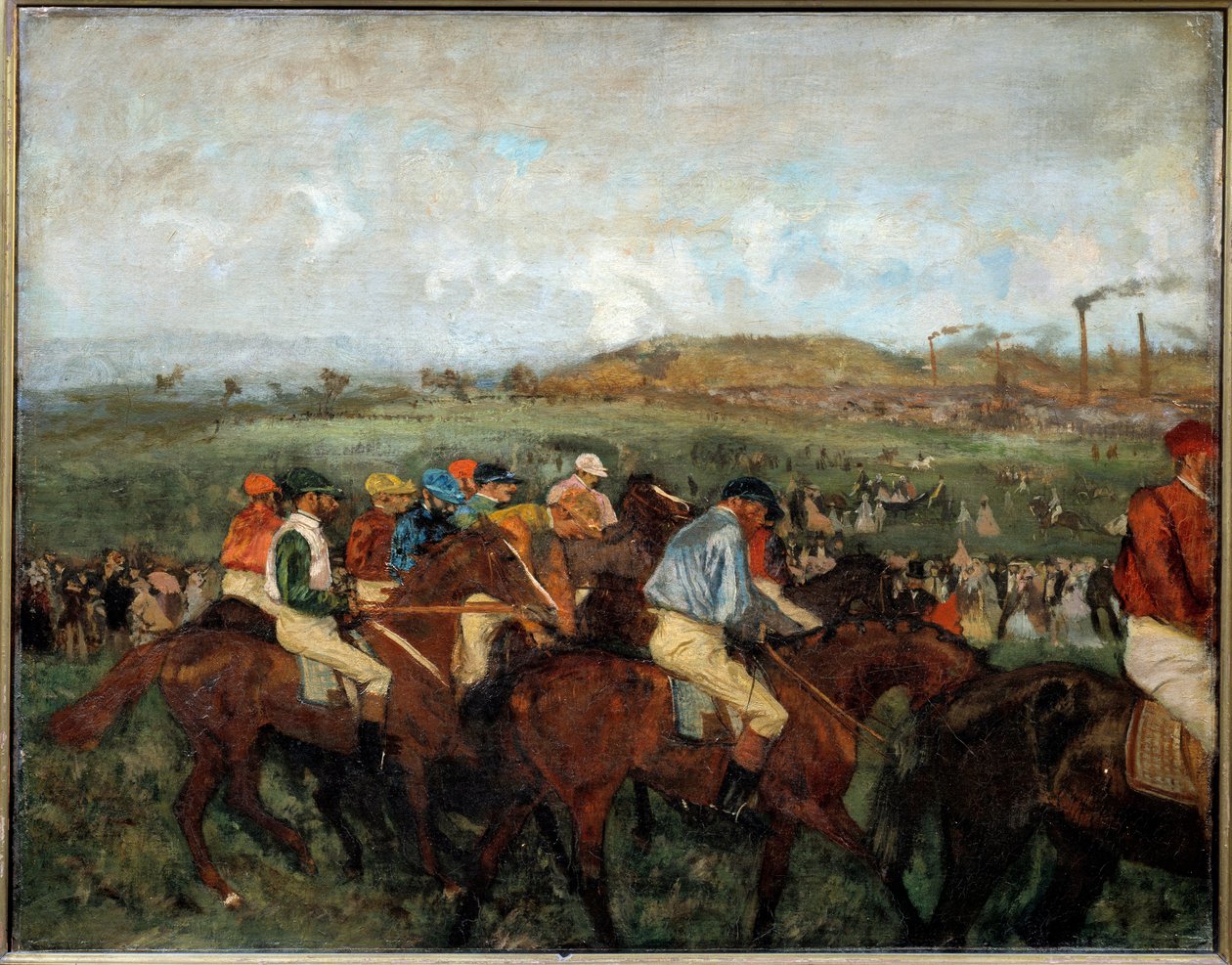 Pánové závodí. Před odjezdem od Edgar Degas
