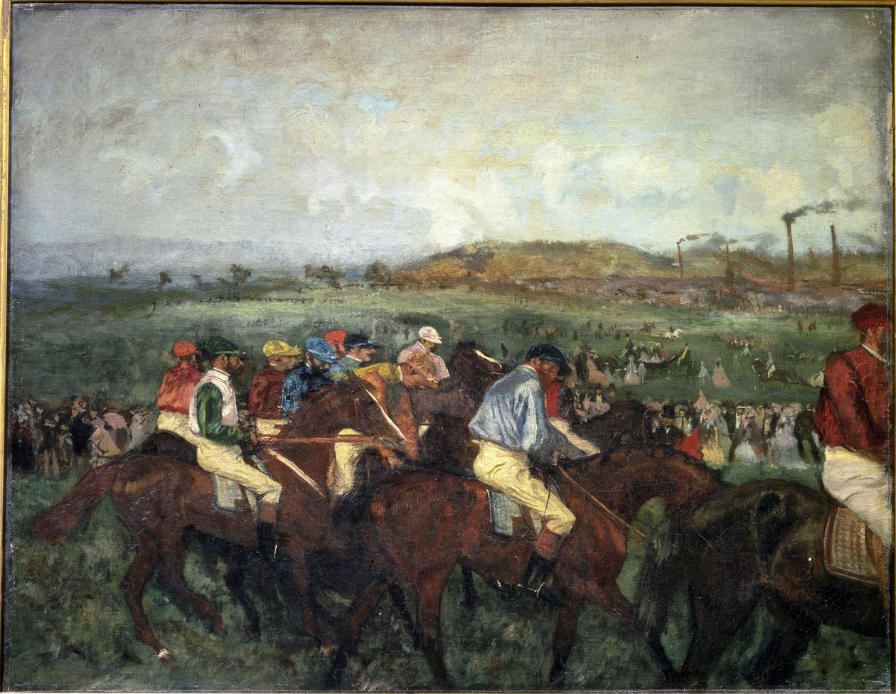 Pánové závodí. Před odjezdem, 1862 od Edgar Degas