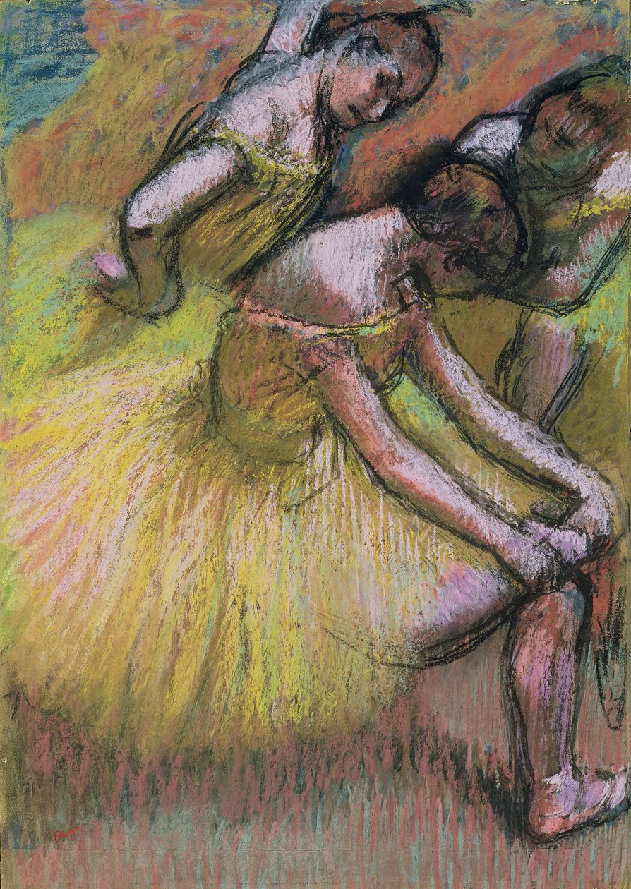Skupina tří tanečníků od Edgar Degas