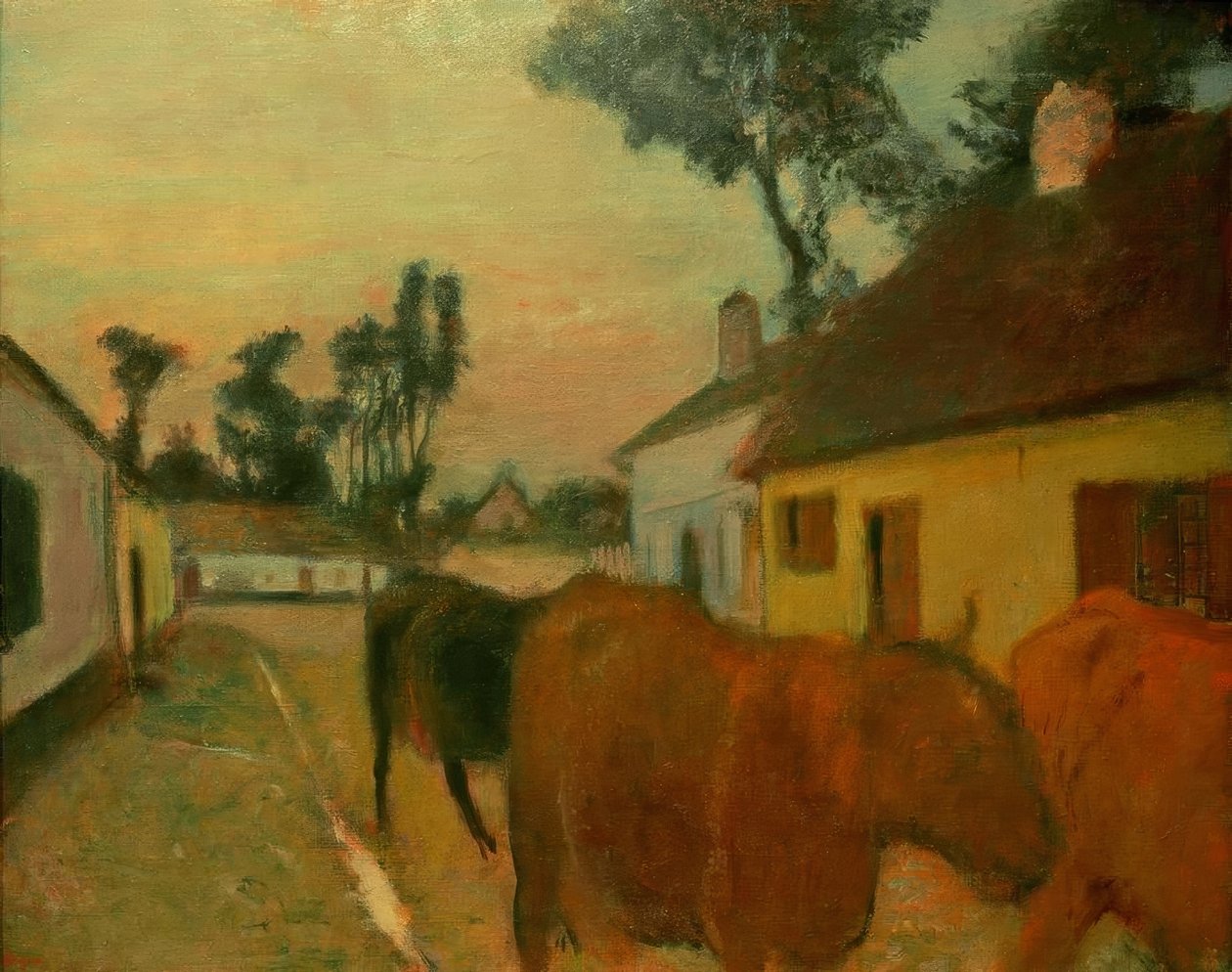 Návrat hejna od Edgar Degas