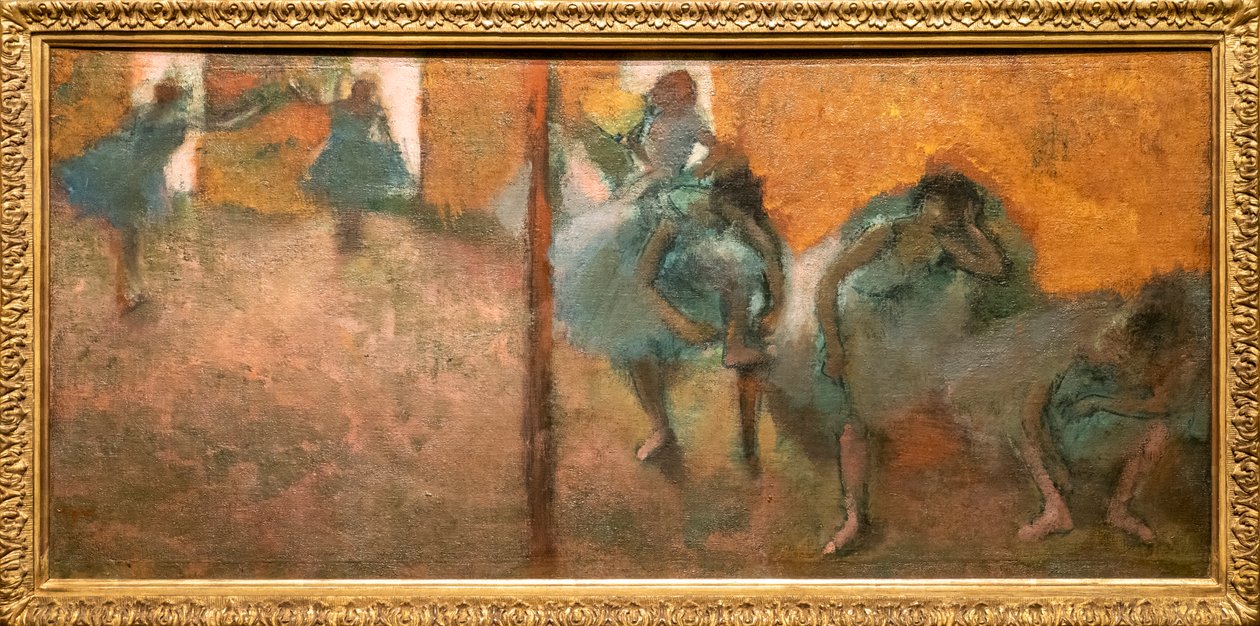 Domácí tanečníci. Kolem 1900-1905. Olej na plátně. od Edgar Degas