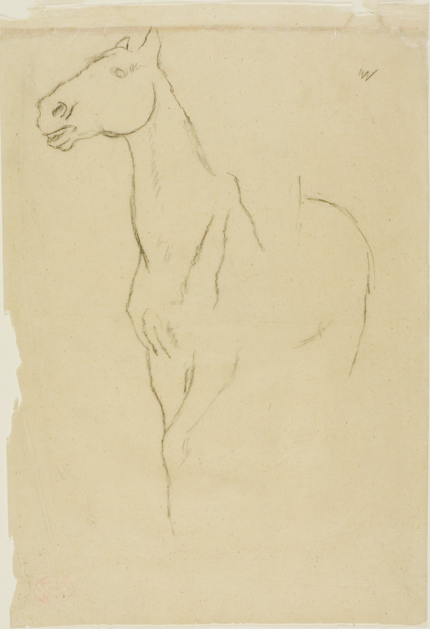 Tříčtvrteční kůň od Edgar Degas