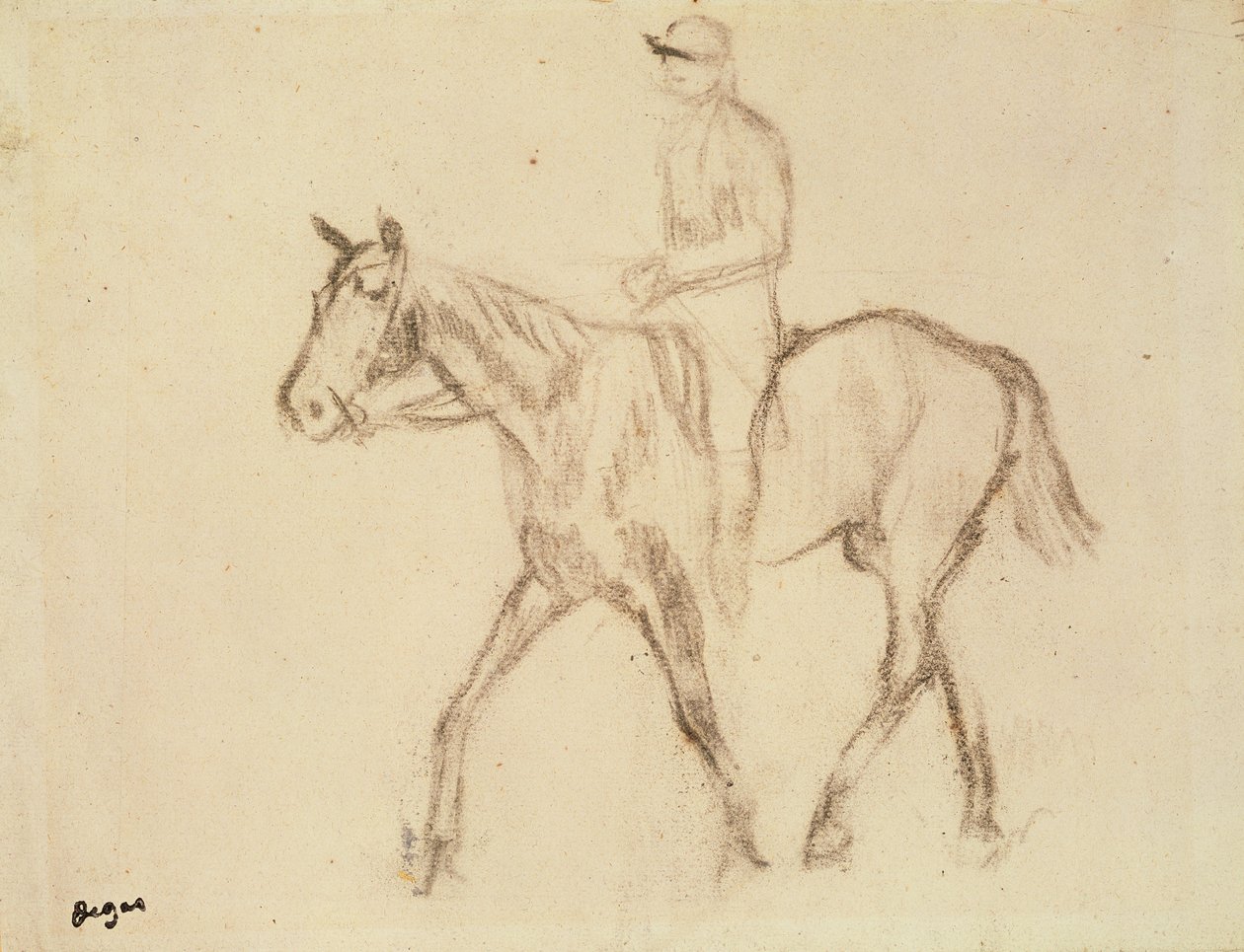 Kůň a žokej od Edgar Degas