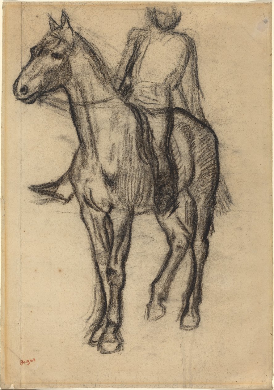 Kůň a jezdec od Edgar Degas