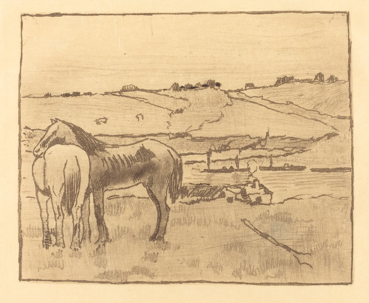 Koně na louce Koně na louce, 18911892. od Edgar Degas