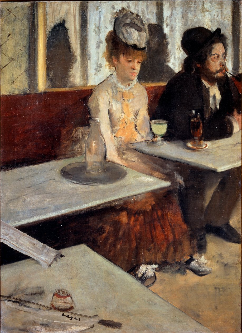 V kavárně aneb Absint od Edgar Degas