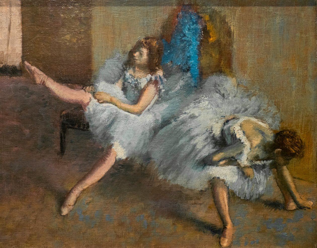 V opakovací místnosti (detail). 1890-1892. Olej na plátně. od Edgar Degas