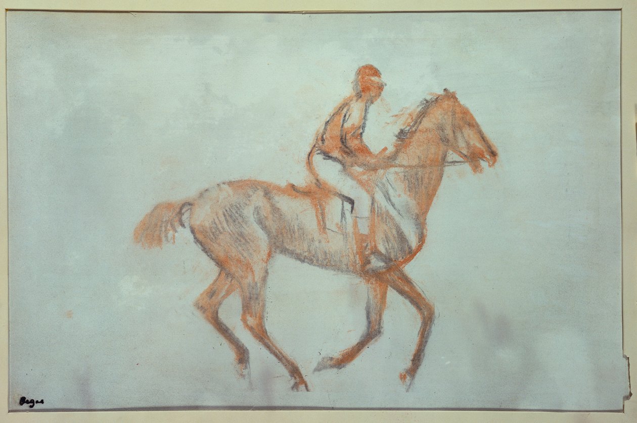 Jockey at a Canter, c.1881 od Edgar Degas