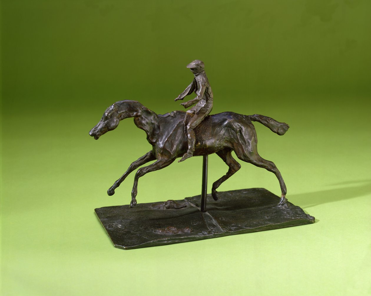 Žokej na koni (bronz) od Edgar Degas