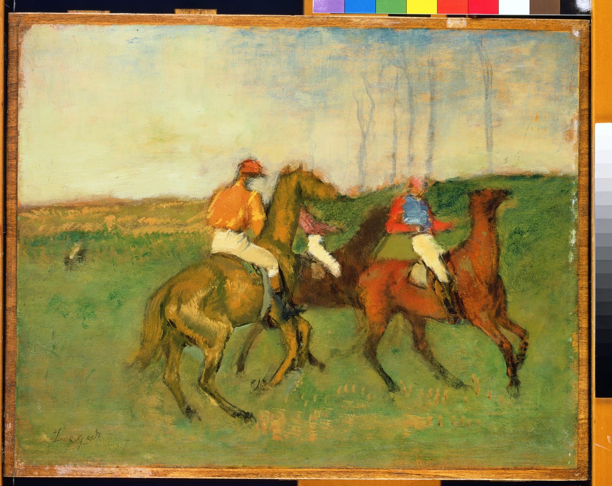Žokejové a závodní koně, c.1890-95 od Edgar Degas