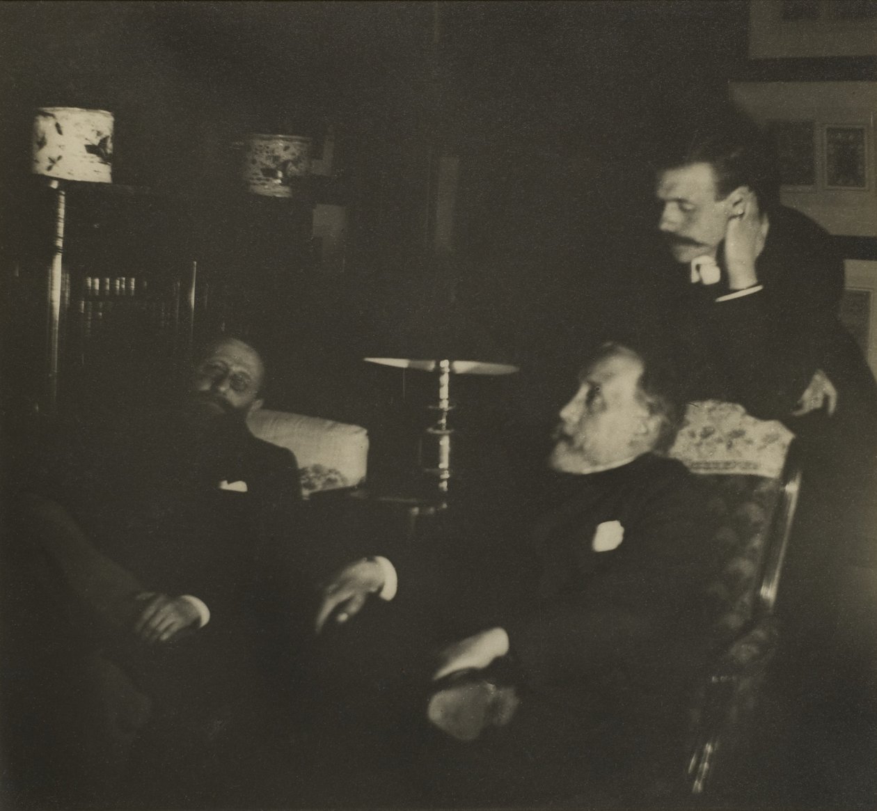 Jules Taschereau, Edgar Degas a Jacques-Emile Blanche, prosinec 1895 od Edgar Degas