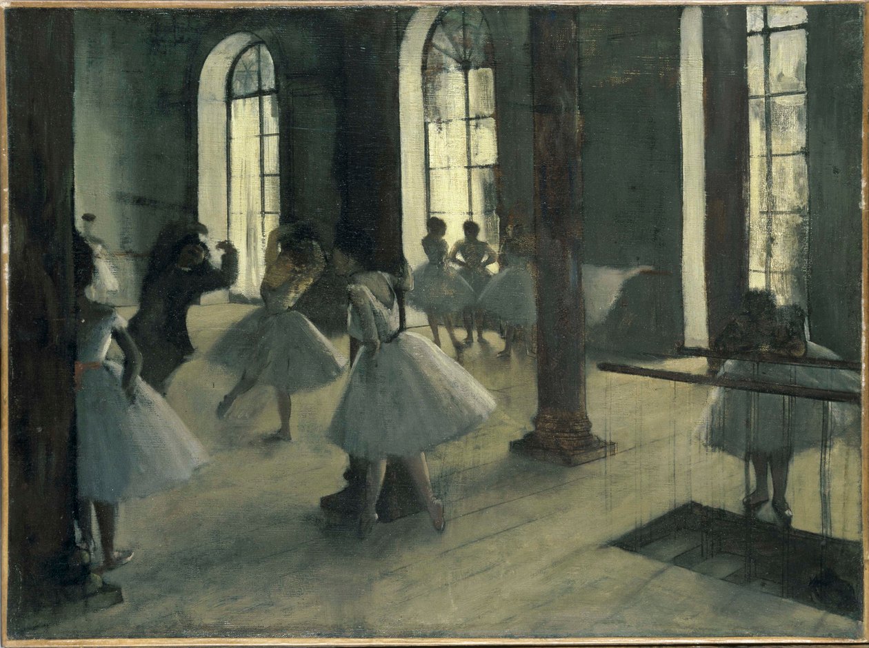 Zkouška v tanečním klubu od Edgar Degas
