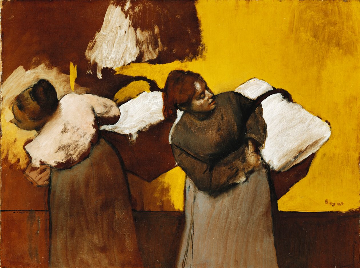 Prádelny, kolem roku 1876 od Edgar Degas