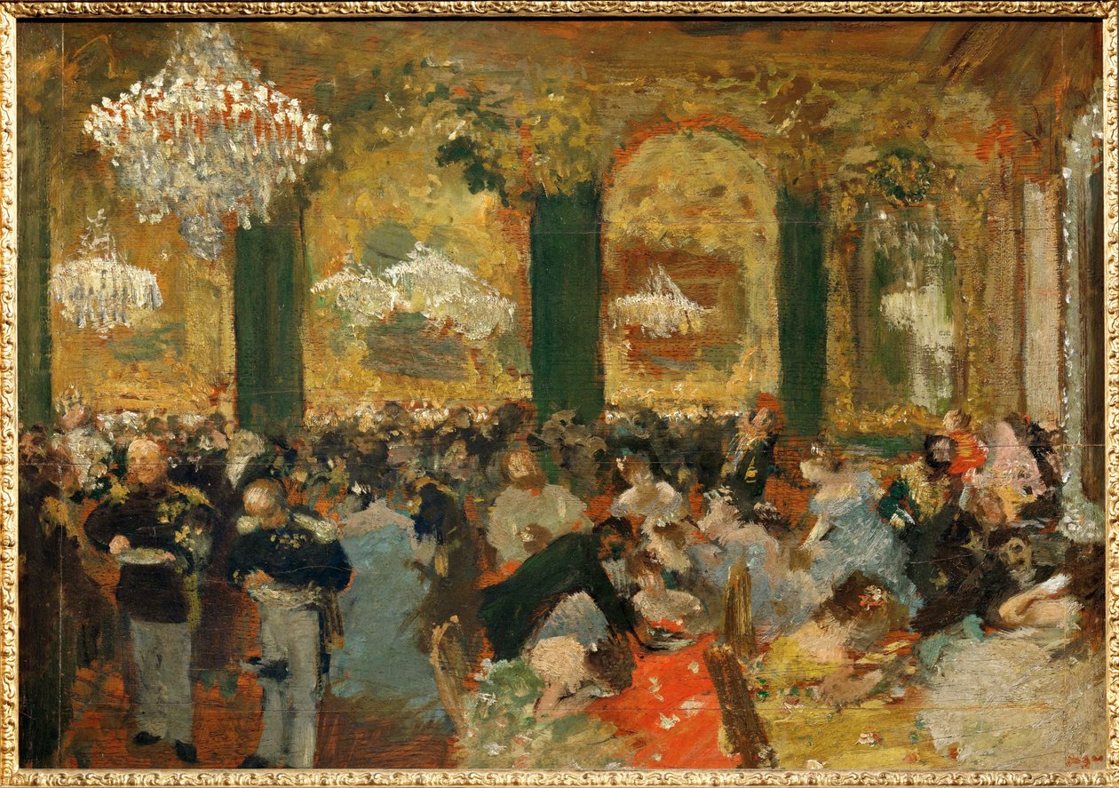 Le souper au bal (olej na plátně) od Edgar Degas