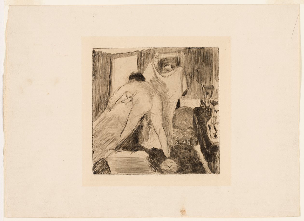 Odchod z lázně od Edgar Degas
