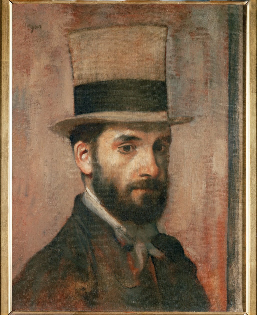 Leon Bonnat, malíř (olej na plátně) od Edgar Degas