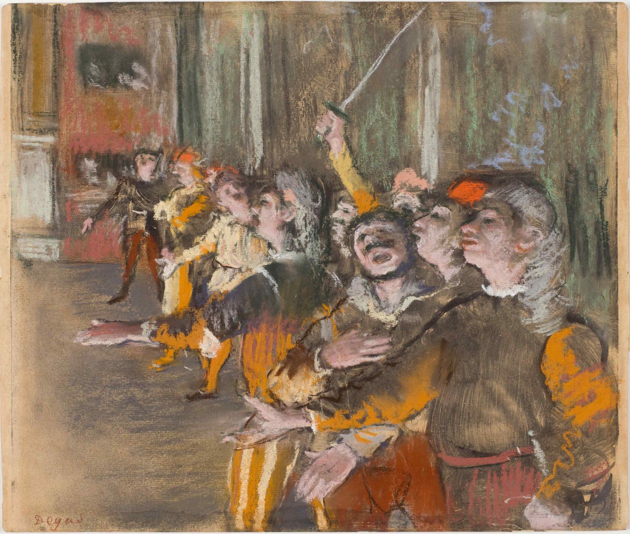 The Chorus Singers, 1877. od Edgar Degas